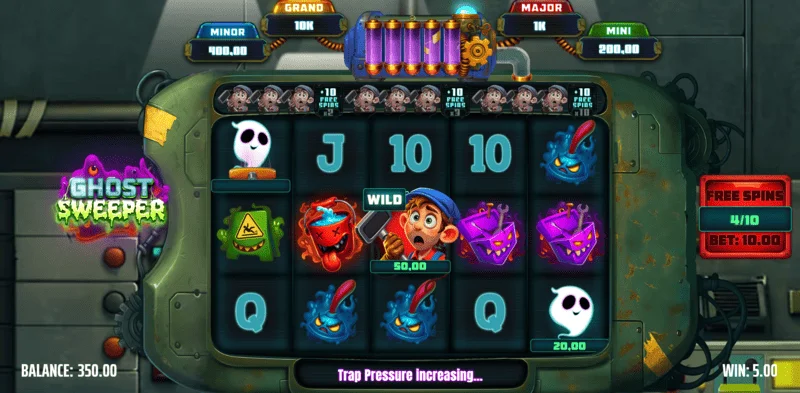 Ghost Sweeper - Wild apparso sui rulli del gioco base